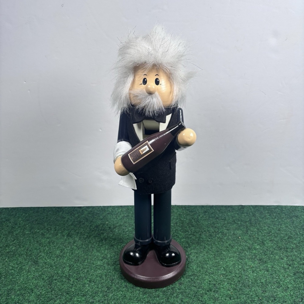 Vintage 1997 Zim's Heirloom Collectibles Nutcracker 14" Sommelier Waiter